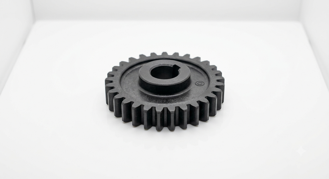 Neutrales 3D-gedrucktes Bauteil als Symbolbild für rechtliche Grenzen beim 3D-Druck