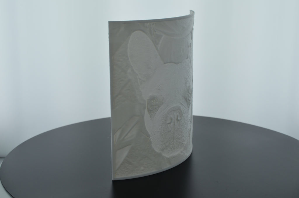 3D Foto Lithophane mit Teelichthalter