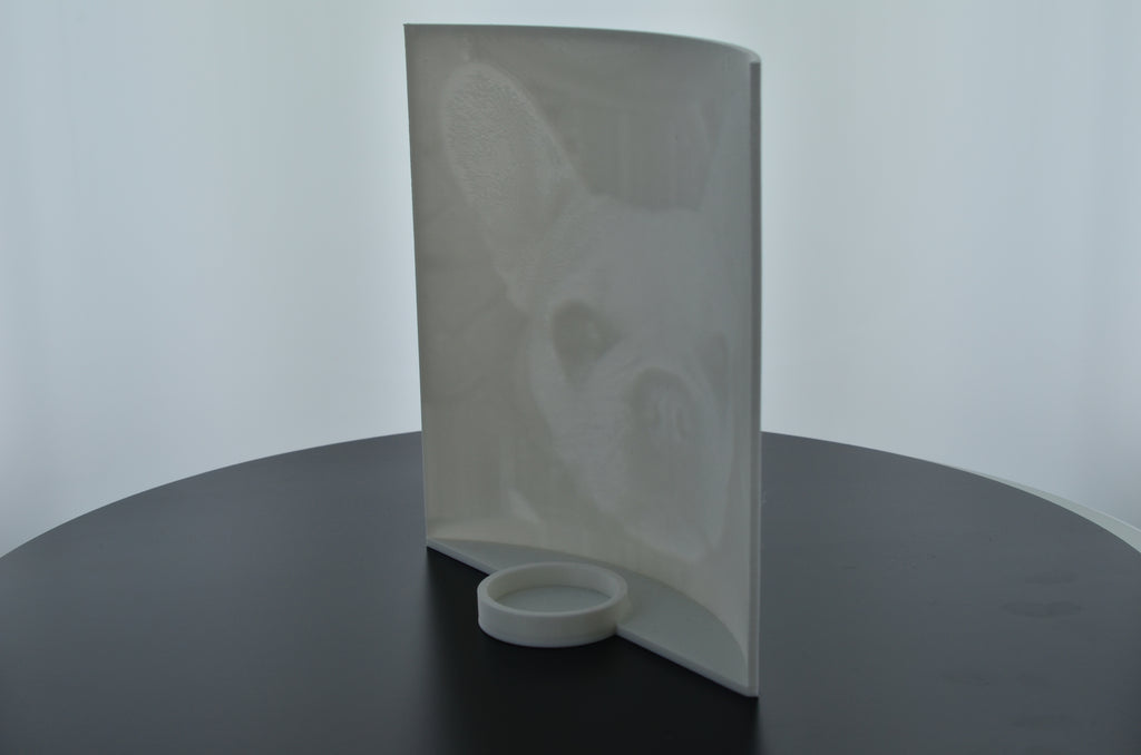 3D Foto Lithophane mit Teelichthalter