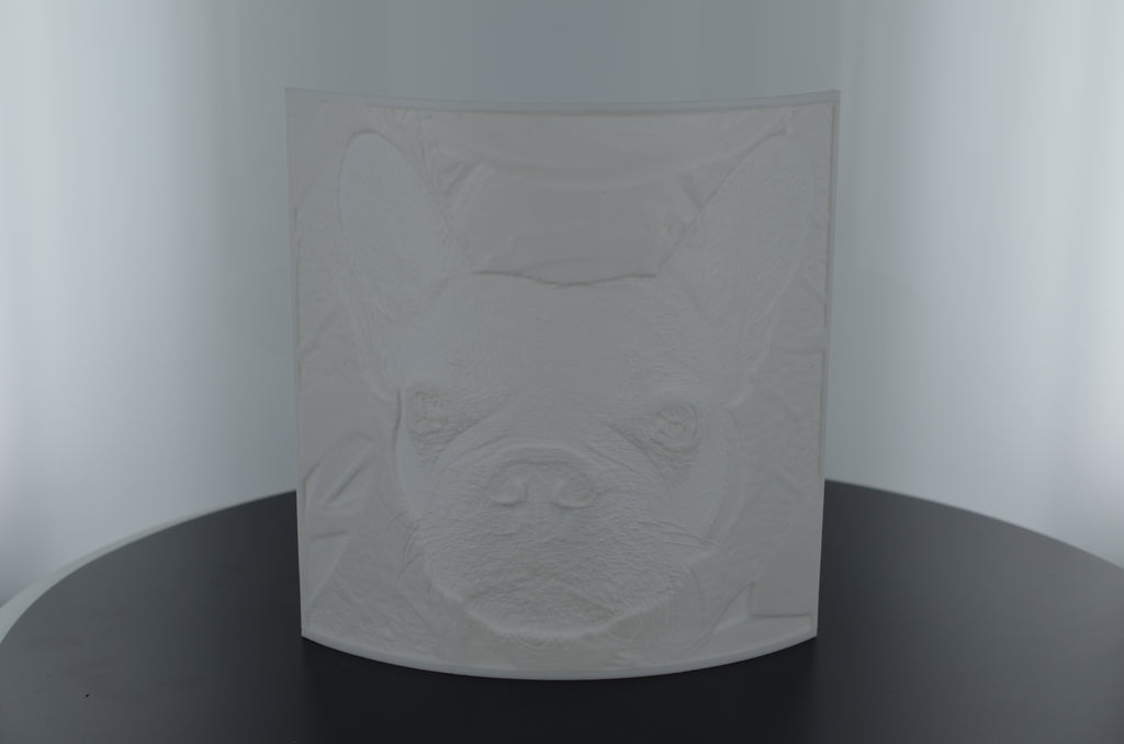 3D Foto Lithophane mit Teelichthalter