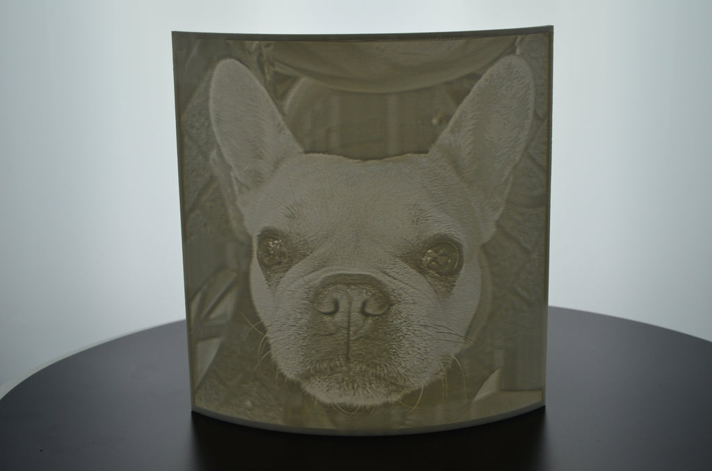 3D Foto Lithophane mit Teelichthalter